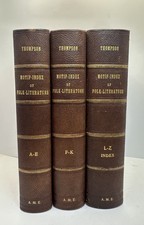 MOTIF-INDEX OF FOLK-LITERATURE - S. THOMPSON - 1932/5 - 1st. ed. Vols. 1-3 Folk Literature price
