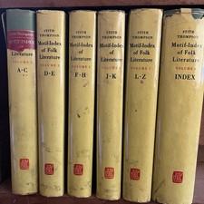 Motif-Index of Folk-Literature Stith Thompson Rev 1955 Print 1979 Complete Folk Literature price