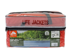 Ozark Trail 4-Pack Adult Type II Life Vest, Includes Storage Bag, Orange Life Jacket price