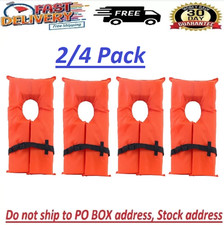 Adult Life Jacket, Orange - X2O U.S. Coast Guard Approved Type II, 2/4 Pack Life Jacket price