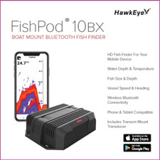 HawkEye FISHPOD® 10BX BOAT MOUNT BLUETOOTH FISH FINDER 2 YR WARRANTY Fish Finder price