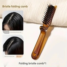 Travel Folding Hair Brush Portable Collapsible Pocket Hair Comb Brush.. Hair Brush and Comb price