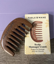 NIB 100% Authentic Fable & Mane  Scalp Massager Comb Hair Brush and Comb price