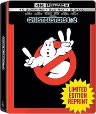 New Steelbook Ghostbusters Movie 2 Pack: I & II (UHD + Blu-ray + Digital) Fantasy Adventure price