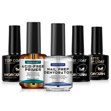 Nail Dehydrator and Primer with Gel Base & Top Coat Set 5PCS Professional Fast D Manicure / Pedicure Supplies and Sets price