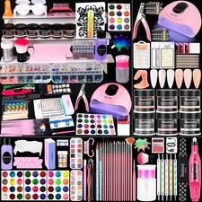 Acrylic Nail Kit With Drill And U V Light Full Set Large, M02 Manicure / Pedicure Supplies and Sets price
