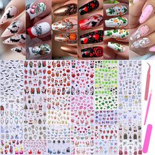 Holiday Nail Art Stickers Decals 30 Sheets 3D Seasonal Stickers for Nails with T Manicure / Pedicure Supplies and Sets price