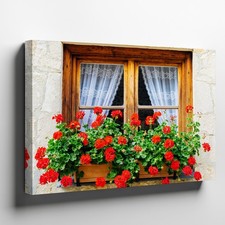 Wall Art Charming Rustic Window Framed In Rich Brown Wood, Showcasing A Delicate Wooden Wall Art price