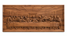 Last Supper Wood Carving Wall Art Handmade Beech Religious Panel Decor Gift Wooden Wall Art price