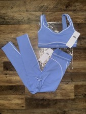 Alo Yoga set white and blue set Size small BRAND NEW Fitwear (Fitness Clothing) price