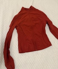 Lululemon Women's Nulu Define Jacket-Size 6/Autumn Rust-GUC Fitwear (Fitness Clothing) price