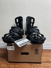 2024 Nidecker Flow Fuse Hybrid Snowboard Bindings Mens XL, Black, Excellent Cond Bindings price