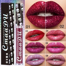 CmaaDU 8 Colors Glitter Liquid Lipstick Matte Waterproof Long Lasting Lip Gloss Lipsticks & Lip Glosses price