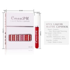 6 Boxes Of Matte Non-stick Cup Waterproof Lipstick Long Lasting Lip Gloss Lipsticks & Lip Glosses price