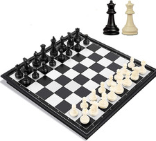 Travel Chess Set, 10 Inch Magnetic Chess Board with 2 Extra Queen Portable Foldi Chess price