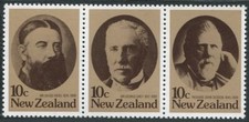 New Zealand 678-680a strip,hinged. Mi 764-766. NZ Statesmen, 1979. Julius Vogel, Statesmen & Politicians price