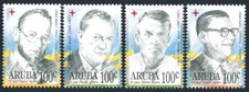 Aruba 130-133, MNH. Mi 171-174. Separate Status-10,1996. Statesmen, Politicians. Statesmen & Politicians price