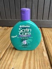 Vintage 1997 Gillette Satin Care Creme After Shave Vita Moisture 50% Full Prop After Shave Care price