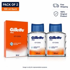 Gillette Pro Icy Cool After Shave Splash 100ml 2 Pack Fresh Men Care free ship After Shave Care price