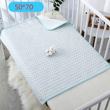 Reusable Baby Changing Pad Waterproof Cotton Diaper Mat Washable 50x70cm Baby Changing Mat price