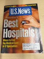 U.S. News & World Report Vintage magazine July 28, 1997 - Best Hospitals Annual Current - General Topics price