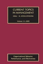 Current Topics in Management : Volume 14, Organizational Behavior Current - General Topics price