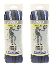 Michelin Pro Race Clincher Tires 700x23c Blue/Black Road PAIR NEW NOS Racing-Professional Bicycles price