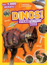 National Geographic Kids Dinos Sticker Activity Book: Over 1,000 Sti - VERY GOOD Attention & Intelligence Development Books price