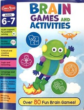 Brain Games and Activities Ages 6-7; Develop Cognitive Skills Attention & Intelligence Development Books price