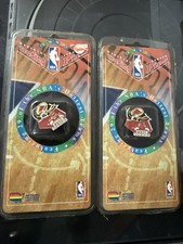 Vintage 1995 Imprinted products lot of (2) Chicago Bulls NBA basketball pins 90s Basketball Products price