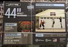 44" Basketball Impact Backboard Combo System Outdoor Wall Mount Basketball Products price