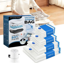 11 Pack Vacuum Storage Bags With Electric Pump 4 Sizes Space Saver For Clothes Storage Bag price