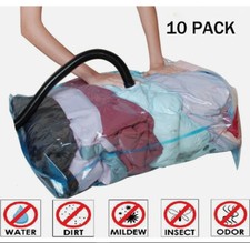 10 x Jumbo Vacuum Storage Bags Travel Space Saver Garment Seal Clothes Organizer Storage Bag price