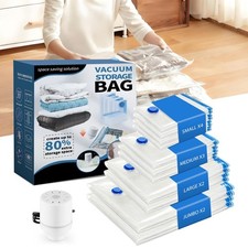 11 Pack Vacuum Storage Bags With Electric Pump 4 Sizes Space Saver For Clothes Storage Bag price