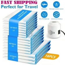 Vacuum Storage Bags with Electric Pump, 16 Pack Vacuum Sealed Bag for Clothes Storage Bag price