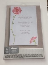 Wilton DIY Pink Daisy Invitation Kit 12 pack Envelopes Plus 3 Test Sheets Test Sheets price