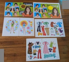 The Osmonds PROTOTYPE Test Sheets 1973 Marie Osmond Push Out Paper Dolls Costume Test Sheets price