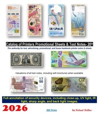 2026 eBook Catalog Printers Promotional Sheets & Test Notes 20th Ed, 1405 pages Test Sheets price