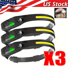 COB LED Headlamp USB Rechargeable Headlight Torch Work Light Bar Head Band Lamp Headlamp price