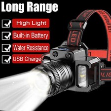99000000LM LED Headlamp Rechargeable Headlight Sensor Head Torch Lamp Flashlight Headlamp price