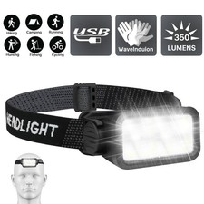 COB LED Headlamp USB Rechargeable Headlight Torch Work Light Bar Head Band Lamp Headlamp price