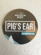 Woodstock Inn Brewery Pig’s Ear NH Brown Ale Beer Sticker New Hampshire ALES price