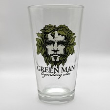 Green Man Brewery Legendary Ales Pint Drinking Glass Asheville North Carolina ALES price