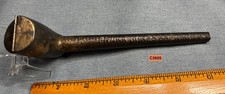 Tin pipe holder for straight stem clay pipe "Frank Jones Ales" (C2605) ALES price
