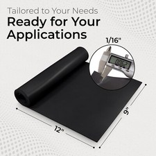 Neoprene Sheet 1/16 x 9 x 12 in 60A Rubber Strip Mat Gasket Material Made in USA Mat price