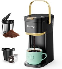Single Serve One Cup Coffee Maker – K Cup/Grounds, Mini 6–12oz Portable, Black Coffee Makers price
