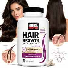 Force Factor Hair Multivitamin 90 Caps Biotin Lustriva Hair Skin Nails Men Women Hair Loss Products price