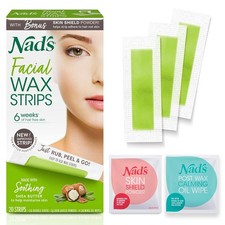 Nad's Facial Wax Strips - Hypoallergenic All Skin Types - Facial Hair Removal Wax price