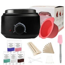 Professional Wax Heater Warmer Hair Removal Depilatory Waxing Kit + 400G Beans Wax price