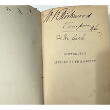 Handbook of the History of Philosophy Dr Albert SCHWEGLER 1868 Stirling 11th ED. 19th Century Philosophy price